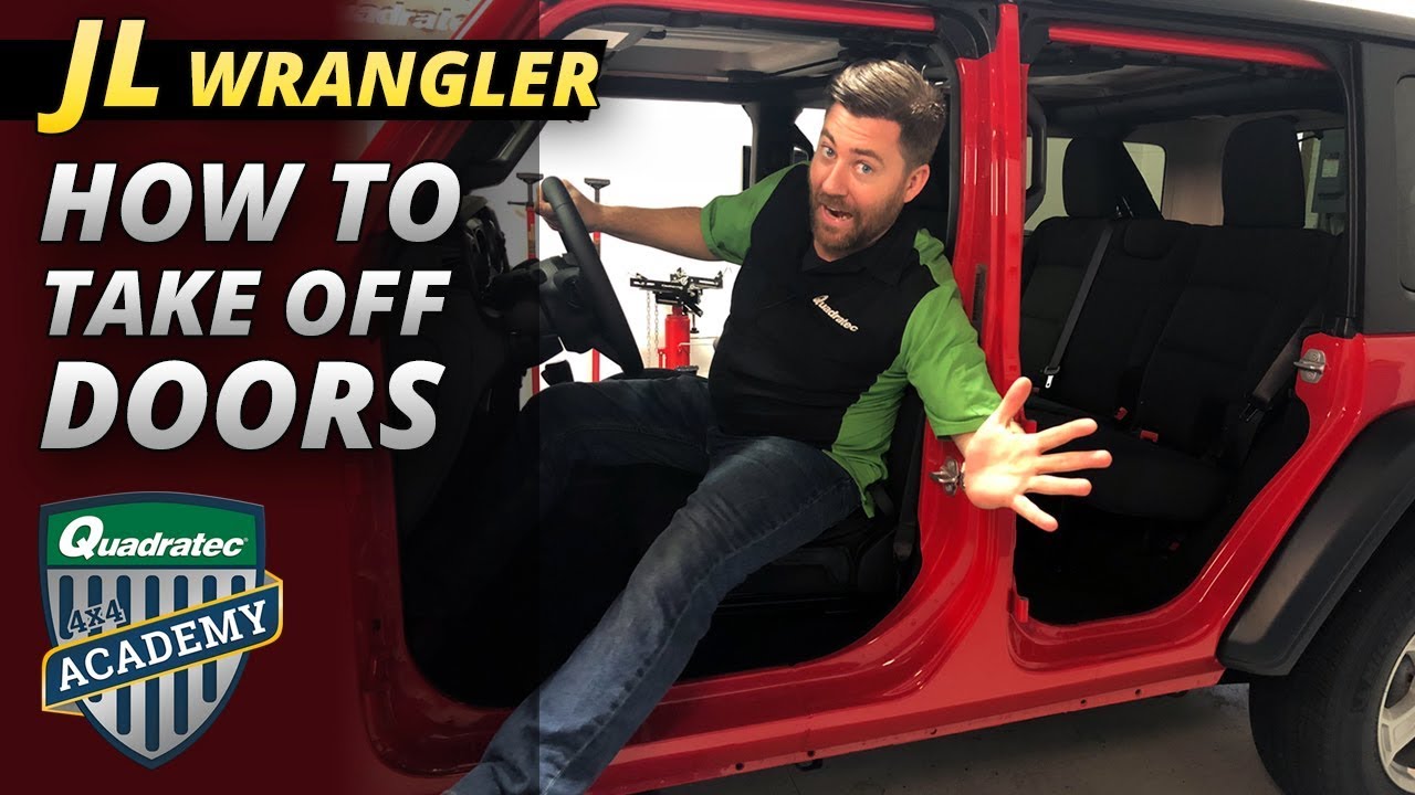 How to Take Doors off a Jeep Wrangler JL - YouTube