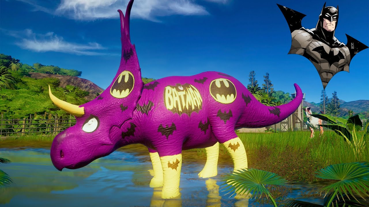 DINOSSAURO REX do BATMAN  Jurassic World Evolution 🦖 Jogo de Dinossauro 