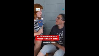 Desprazámonos ata a protectora Os Palleiros para concienciar de que non se debe abandonar 🐶🐾