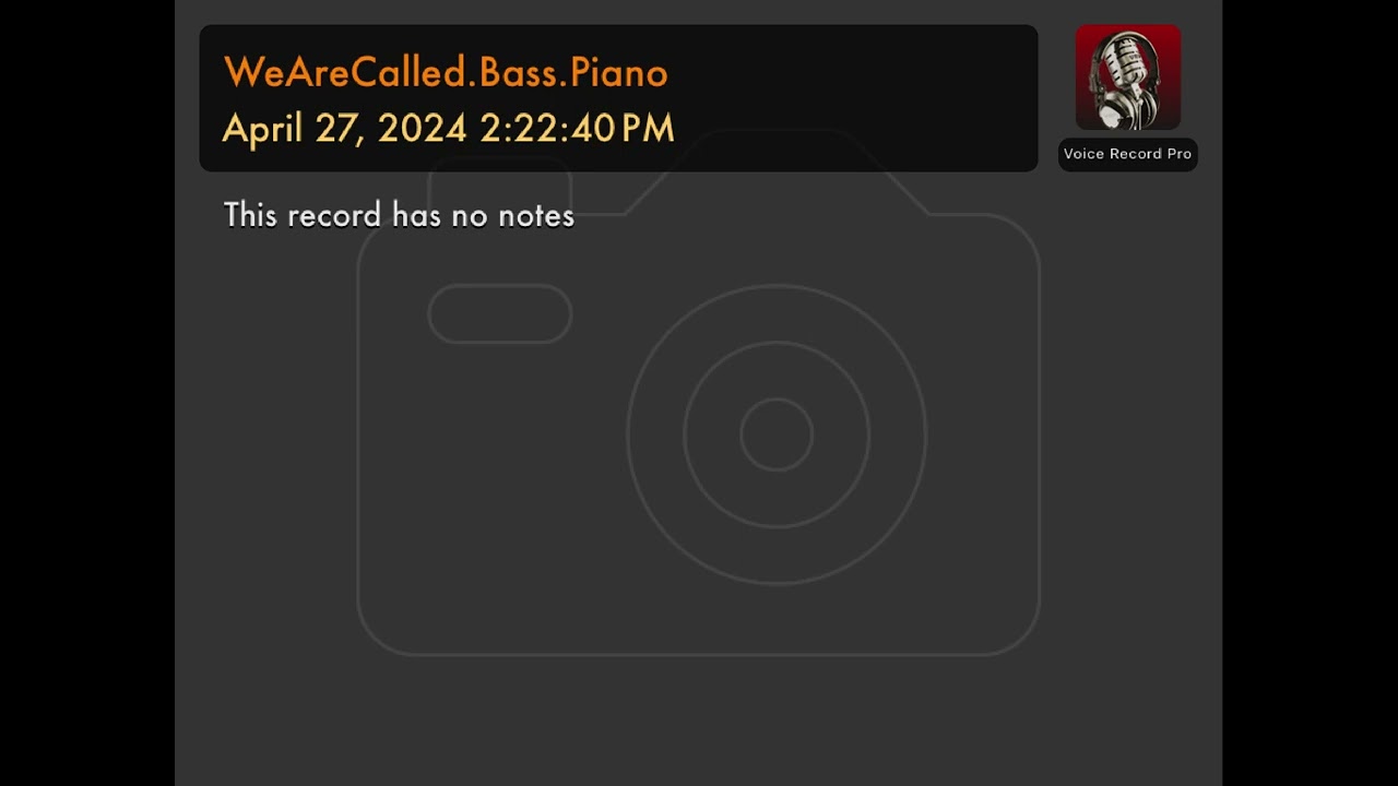 WeAreCalled.Bass.Piano