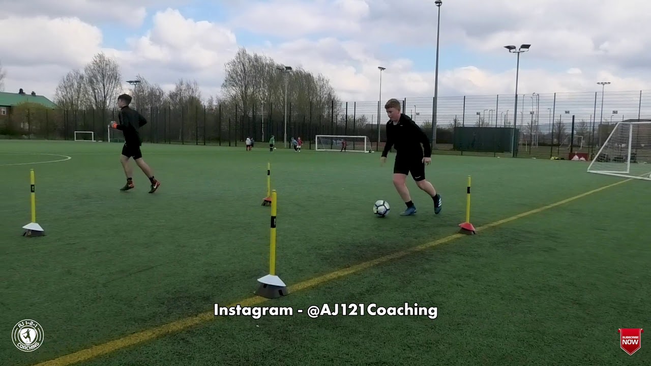 2 FULL football practice's First Touch, Awareness, Body Position AJ