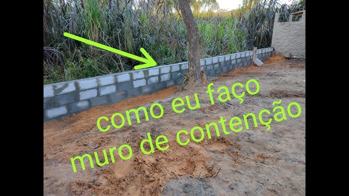 ConstruPedras - Muro de contenção em pedra argamassada