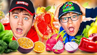 ON MANGE 100 FRUITS ET LÉGUMES PENDANT 24H ! (c'est horrible)