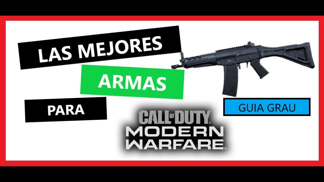 LAS MEJORES ARMAS para CALL OF DUTY WARZONE | LA MEJOR CLASE de la GRAU ...