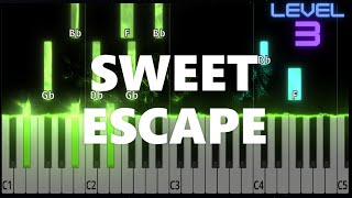 Sweet Escape - Gwen Stefani - INTERMEDIATE Piano Tutorial