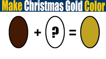 How To Make Christmas Gold Color  What Color Mixing To Make Christmas Gold