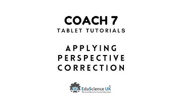 COACH 7 Tablet Tutorial - Applying Perspective Correction with Ease!