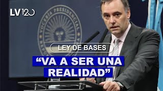 MANUEL ADORNI: "LA LEY DE BASES VA A SER UNA REALIDAD"