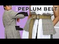 DIY Peplum Belt Blazer Thrift Flip!