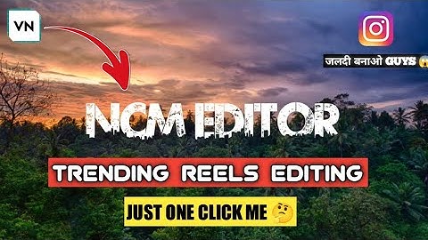 Viral Jungle Font Name Reels Video Editing Tutorial | New VN App template | Just One Click Me 🤔