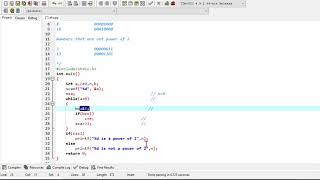Check whether the number is power of 2 or not using bitwise operators