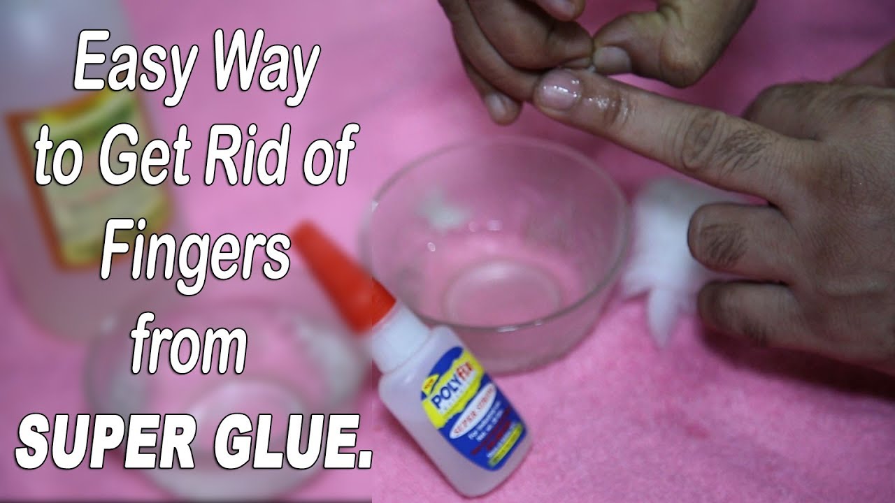 Easiest way to remove cyanoacrylate super glue from fingers or skin ...