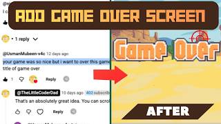 How to add a Game Over Screen in Shooting Game in Scratch screenshot 4