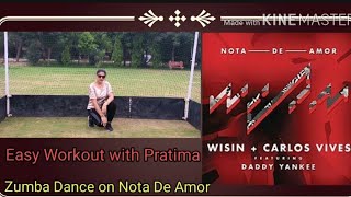 ZUMBA FITNESS DANCE ON NOTA DE AMOR AND STAY AT HOME | PRATIMA SHARMA