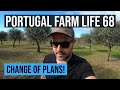 Portugal Farm Life 68 - Change of plans - OFF GRID MONGOLIAN YURT