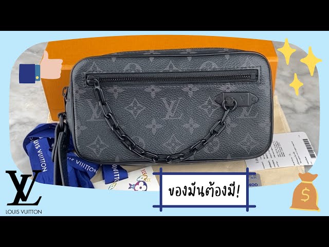 LOUIS VUITTON Monogram Eclipse Pochette Volga 489562