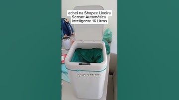achei na Shopee Lixeira Sensor Automática Inteligente 16 Litros #shopee #achadosshopee