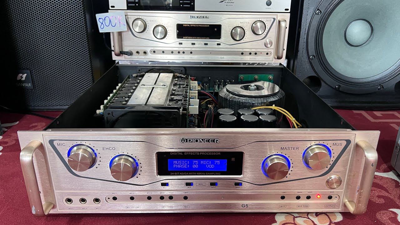 Siêu đẩy bãi pioner G5 nhật 1800W-kịch hiếm độc, 800k/c đẩy thanh lý ve chai-0923.993.993