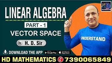 vector space/linear algebra  Bsc fifth semester//bihar university//upsc maths//IIT jam//csir net/L 1