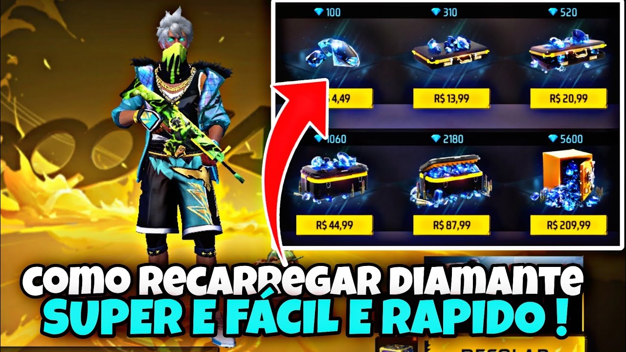 Como colocar Diamantes no Free Fire pelo Recarga Jogo? - TechnoMais