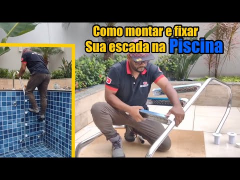 How to assemble and fix the pool ladder 👆🏾