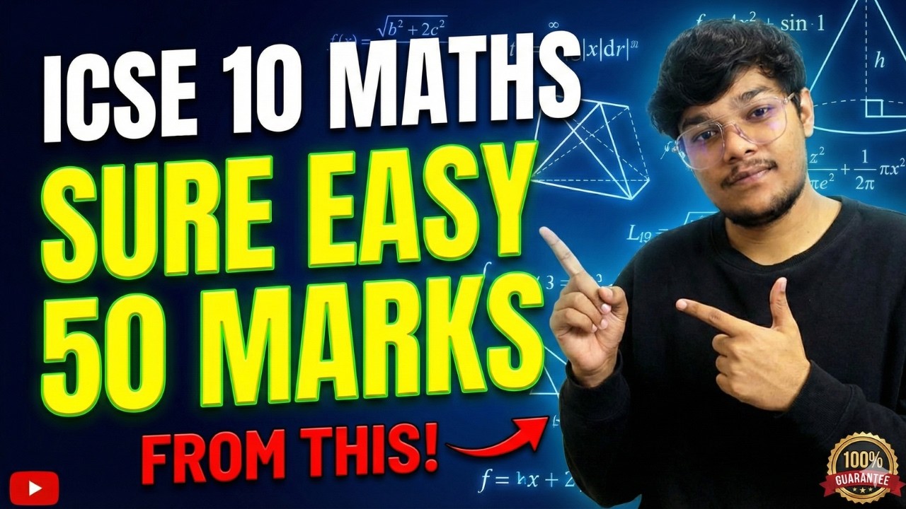 Score 50 Marks in ICSE 10 Maths in Just 10 Hours! | Guaranteed!