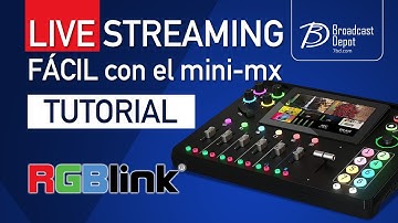 Transmite LIVE STREAMING - FÁCIL -  desde tu mini-mx