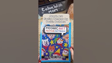 #mosaicart #mosaic #patterns #color #coloringbook #flipthrough #adultcoloring #festive #christmas