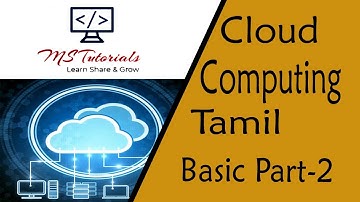 Cloud Computing in Tamil | Part-2 | Tamil Tech Tutorials | MS Tutorials