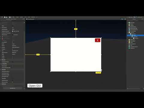How To Make A Simple Open/Close GUI Roblox Studio (2022)