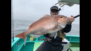 2020 6 4（木曜日）茨城県 鹿島港 植田丸 ひとつテンヤ真鯛釣り特鯛浮上