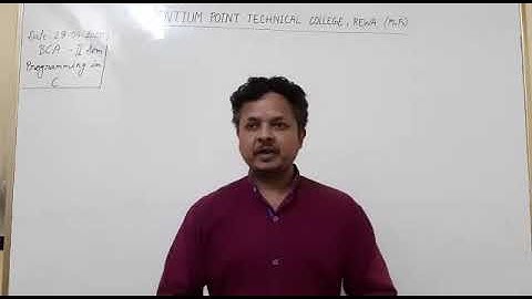 Online class on programming in C by Piyush Singh PPTC Rewa