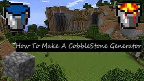 Minecraft 1.5.2 How To Build A Infinate Cobblestone Generator
