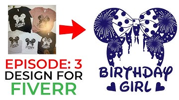 EP:3 | How to design for FIVERR clients | T-Shirt Design Tutorial | Advance T-Shirt Design Tutorial