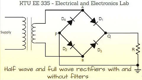 HALF WAVE & FULL WAVE RECTIFIER LAB EXPERIMENT 3 (KTU EE 335 - EE LAB)