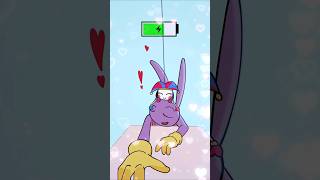 Love Battery Charge - JAX and POMNI | The amazing Digital Circus #funny #cartoon #animation #shorts