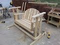 Free Standing Wooden Porch Swing