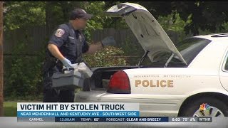 Man struck by his own vehicle during burglary attempt