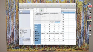 Numbers: exporting a PDF