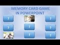 memory card game in powerpoint عمل لعبة بطاقات الذاكرة ببرنامج بوربوينت