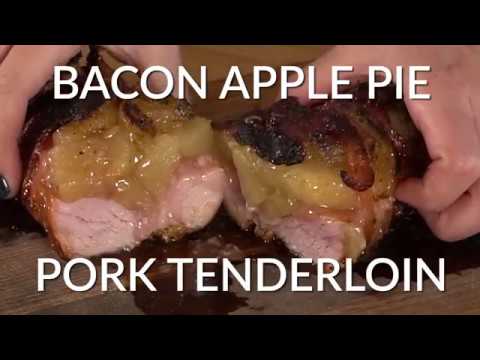 Bacon Wrapped Apple Pie Pork Tenderloin