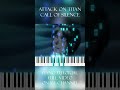 Attack on Titan - Call of Silence | Piano Tutorial (part 2) #shorts #piano #pianotutorial