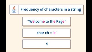 Character Frequency - Java 8 coding Interview Question