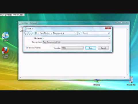 how to create a cmd file - YouTube