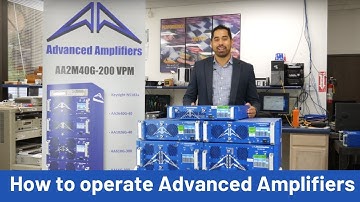 Advanced Amplifiers Demo: How To Operate Amp