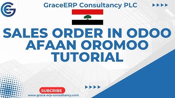 Sales Order In odoo Sales Module | Afaan Oromoo Tutorial