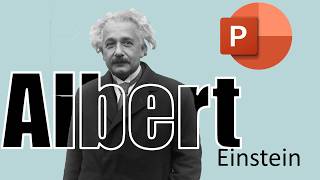 How to Create Power Point Presentation Template tutorial about Albert Einstein present template 361