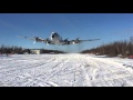 Dc6 Spectacular Snowy Runway Takeoff with DC-6 ✈️