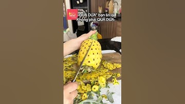 Quả Dứa hay Hoa Dứa🤣 Cách Bổ Dứa Hình Hoa Đẹp #tips #lifehacks  #shorts #kitchentips #mẹovặt