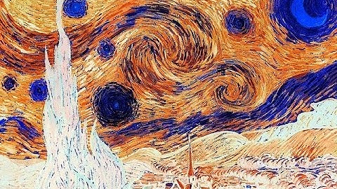 Van Gogh Immersive Experience Paintings with INSPIRATIONAL MUSIC- Focus Music to Masterpieces - LOOP